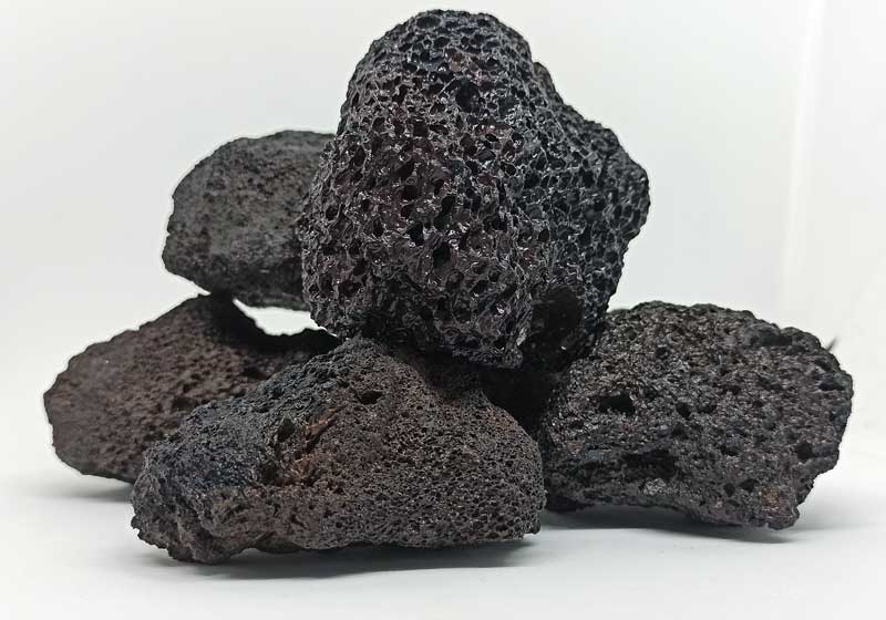 Black-Lava-Rock Lava Rock Medium 1 Kg