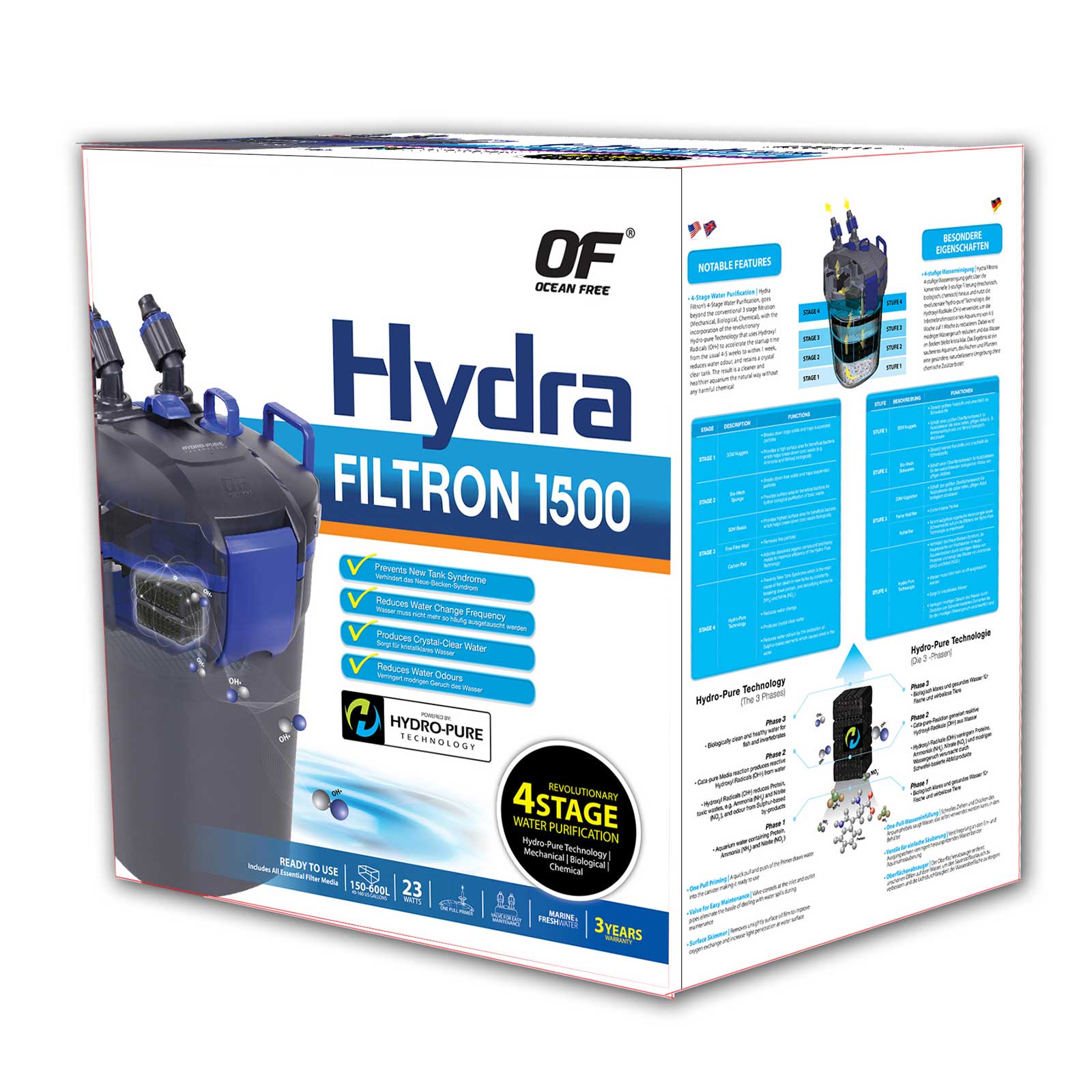 Ocean Free HYDRA FILTRON 1500 Ocean Free Hydra Filtron 1500