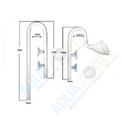 Glass Lily Pipe In and Out Set 19mm