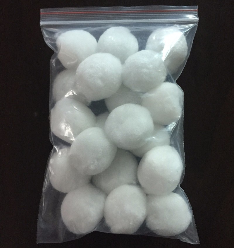 White Bio Fiber Ball Filter Media White Bio Fiber Ball Filter Media