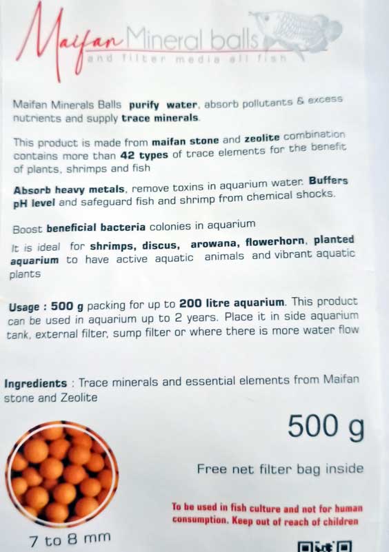 Maifan Mineral Balls Maifan Mineral Balls Media 500gm