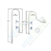 Glass Lily Pipe In and Out Set 13mm