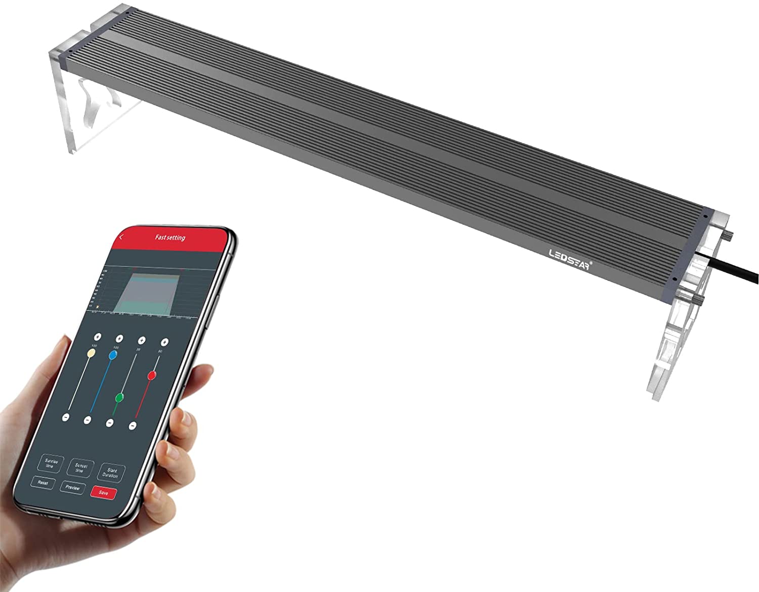 LEDSTAR AQ-S90-II RGW+W LED Light LEDSTAR AQ-S90 II RGB+W Slim LED