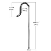 Mufan Stainless Steel Lily Pipe with Skimmer 13mm Inlet