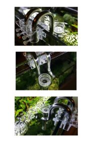 Mufan Stainless Steel Lily Pipe with Skimmer Acrylic Holders