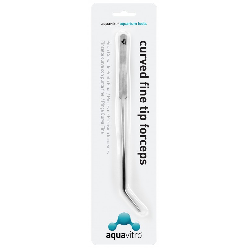 Aquavitro Curved Fine Tip Forceps 25cm Aquavitro Curved Fine Tip Forceps 25cm - Image 1