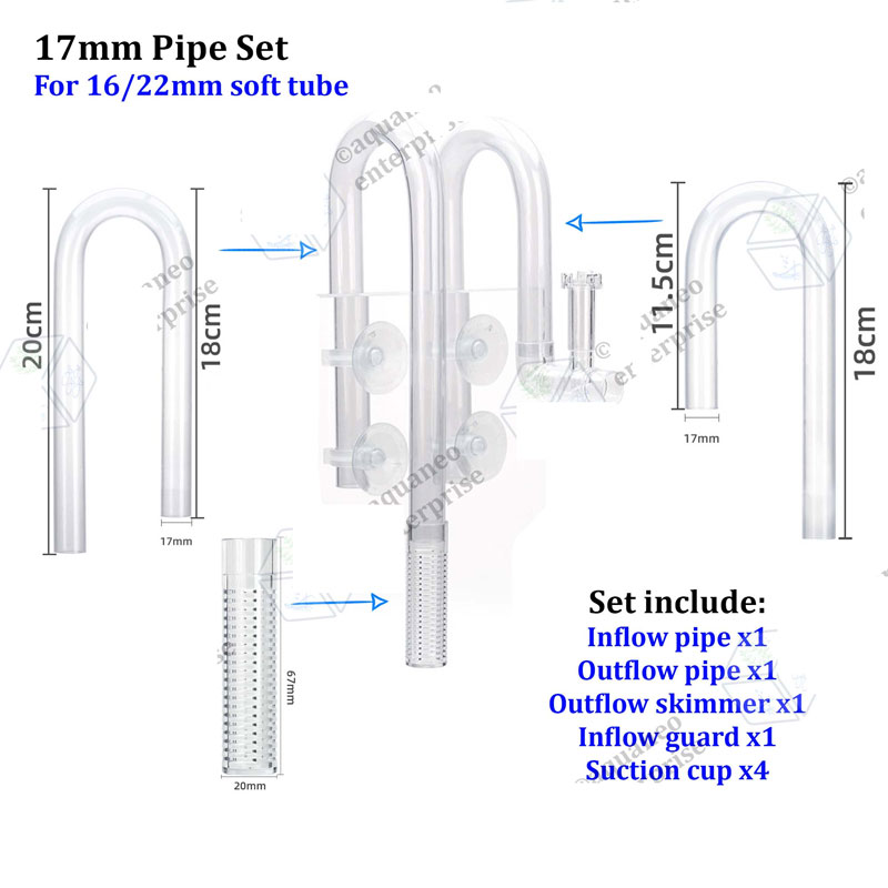 AQUAPRO Lily Pipe with Skimmer 17mm
