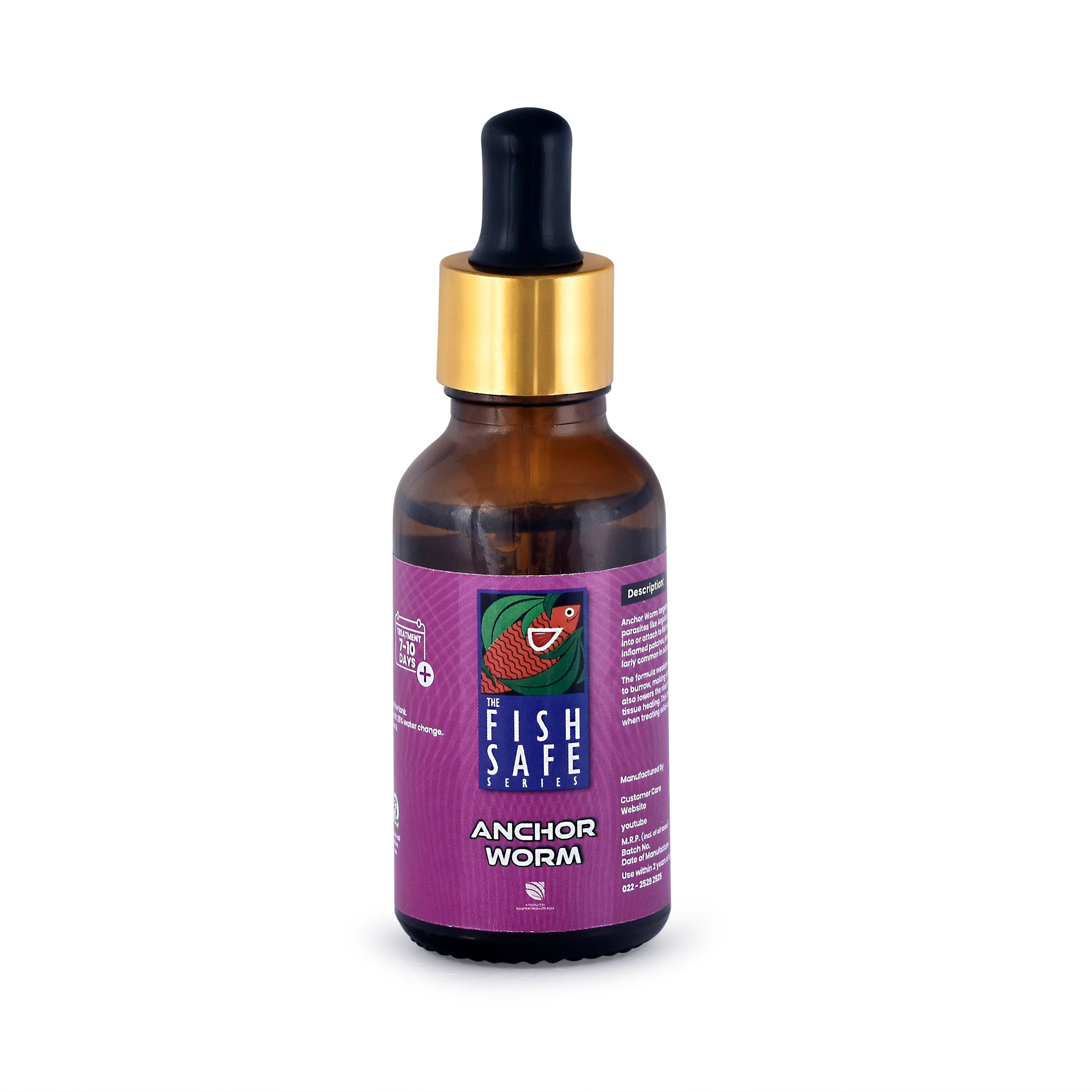 Anchor Worm Treatment | External Parasite Killer + Healing Support | 60ml