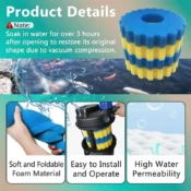 SunSun CPF Series Pond Filter Spare Sponge Usage